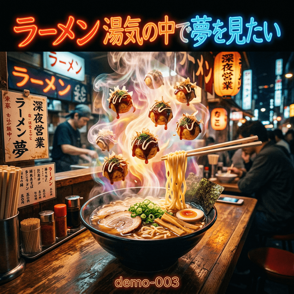 ラーメン　湯気の中で夢を見たい